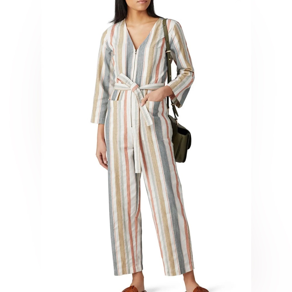 Madewell V-Neck Tie-Waist Jumpsuit